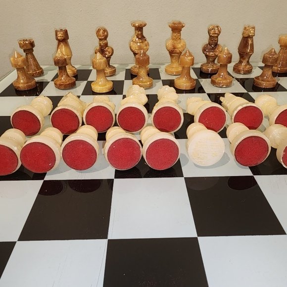 Vintage Stone Chess Set - Picture 11 of 16